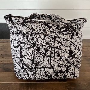 MZ Wallace - Metro Tote - Small - Black and White Splatter